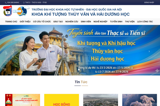 Khoa Khí tượng — ĐHKHTN