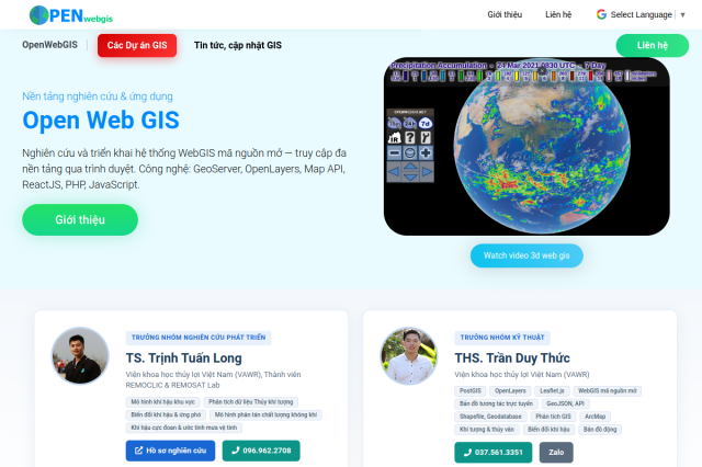 Thiết kế Web Gis